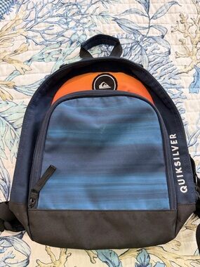 Quiksilver Navy, Blue & Orange Toddler Size Backpack